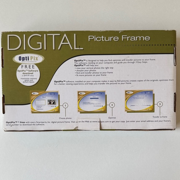 Digital Picture Frame with Wood Finish - Picture 2 of 6